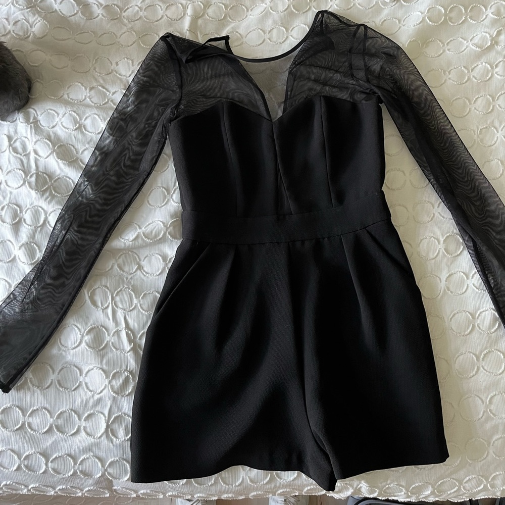 BCBG Black Romper